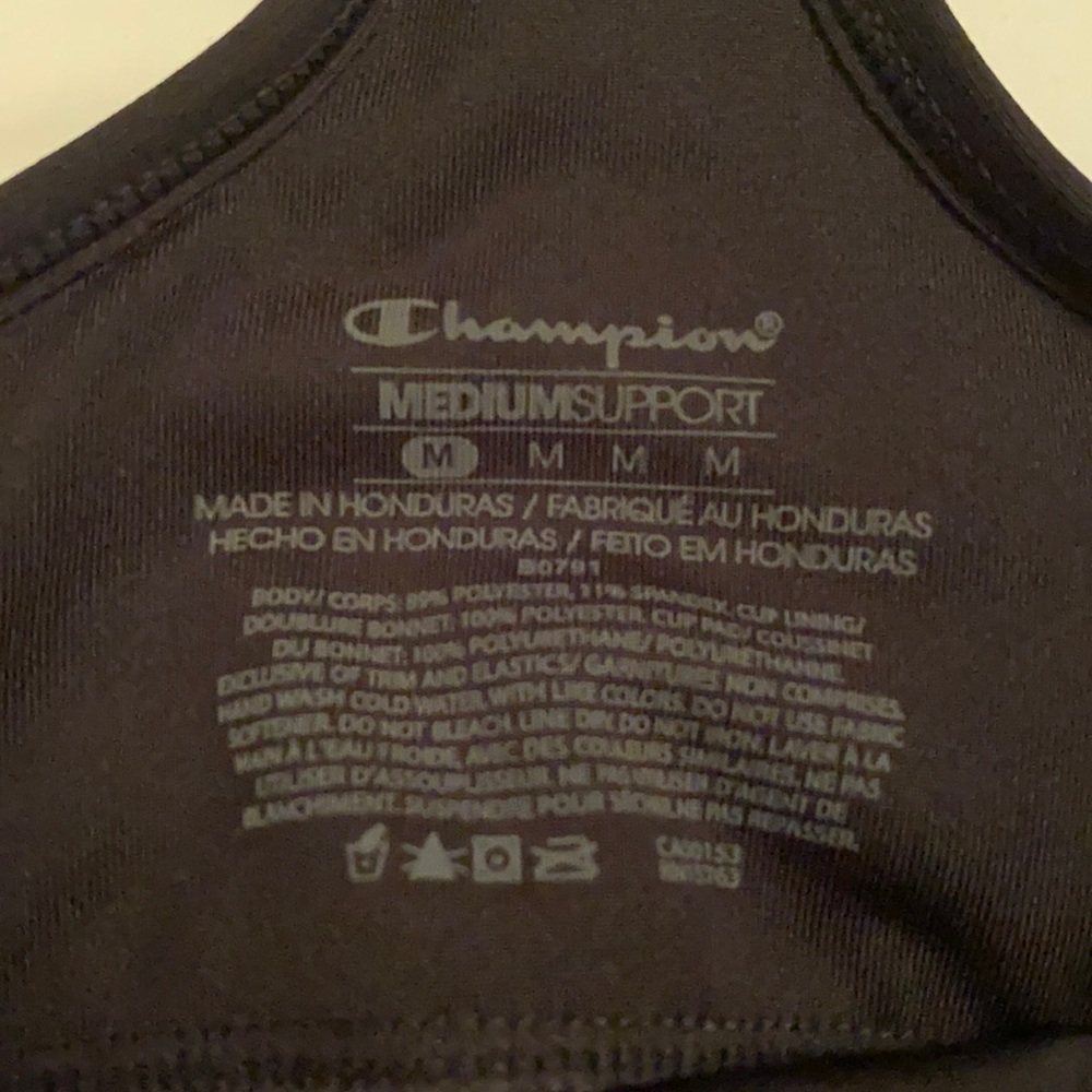 Black Sport Bra - Picture 3 of 3